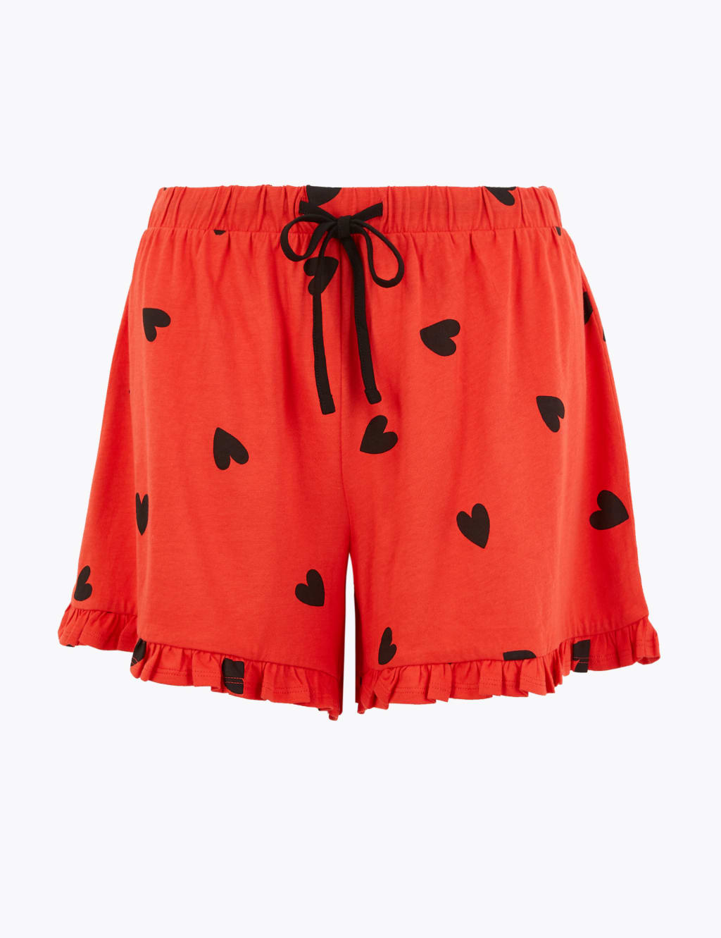 Heart Print Pyjama Shorts 2 of 4