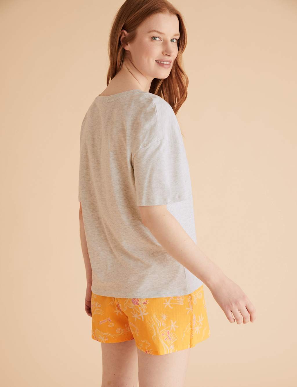Pure Cotton Tropical Print Shorts 4 of 4