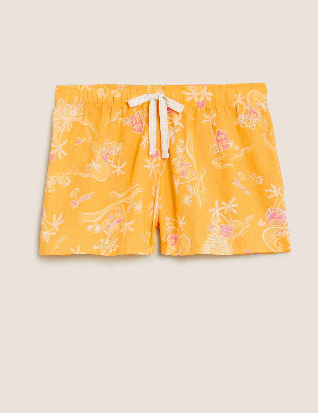 Pure Cotton Tropical Print Shorts 2 of 4