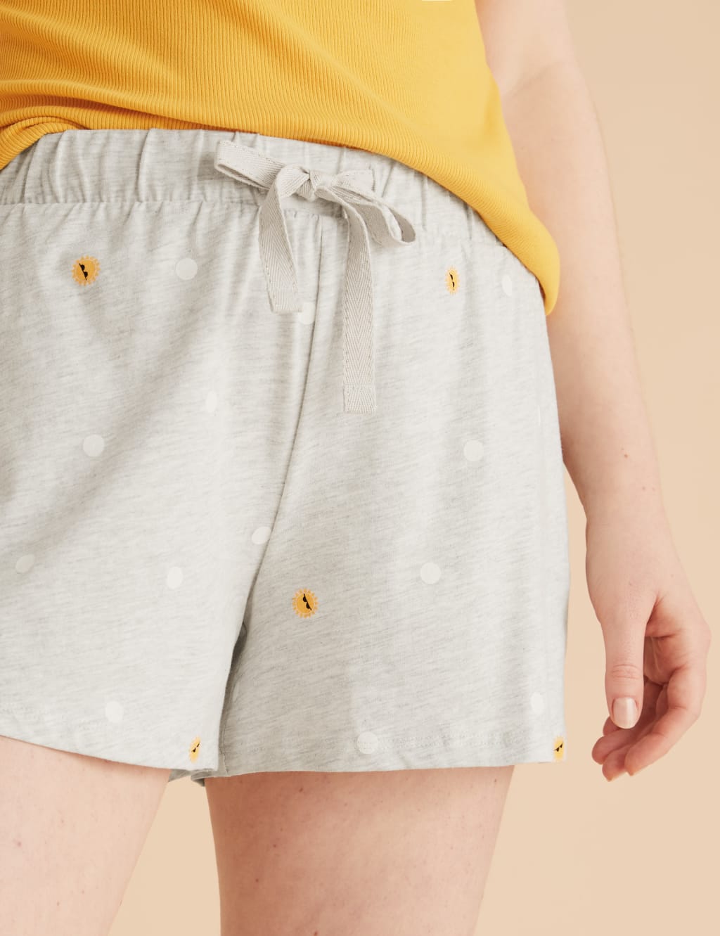 Cotton Spot Print Pyjama Shorts 3 of 5