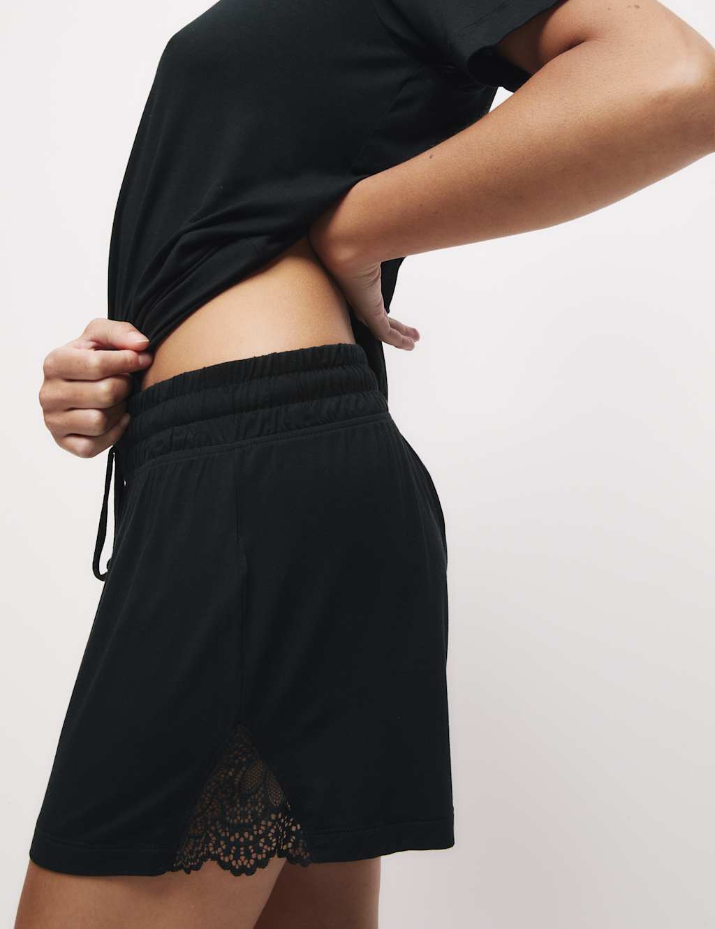 Lace Detail Pyjama Shorts 3 of 4
