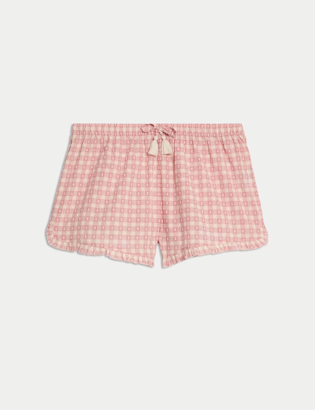 Pure Cotton Dobby Gingham Pyjama Shorts 2 of 4