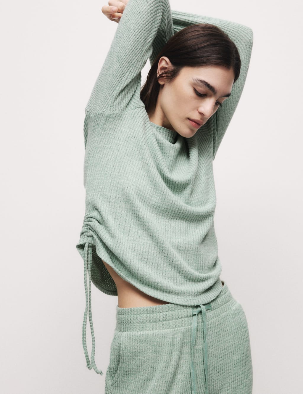 Waffle Pyjama Top M S Collection M S