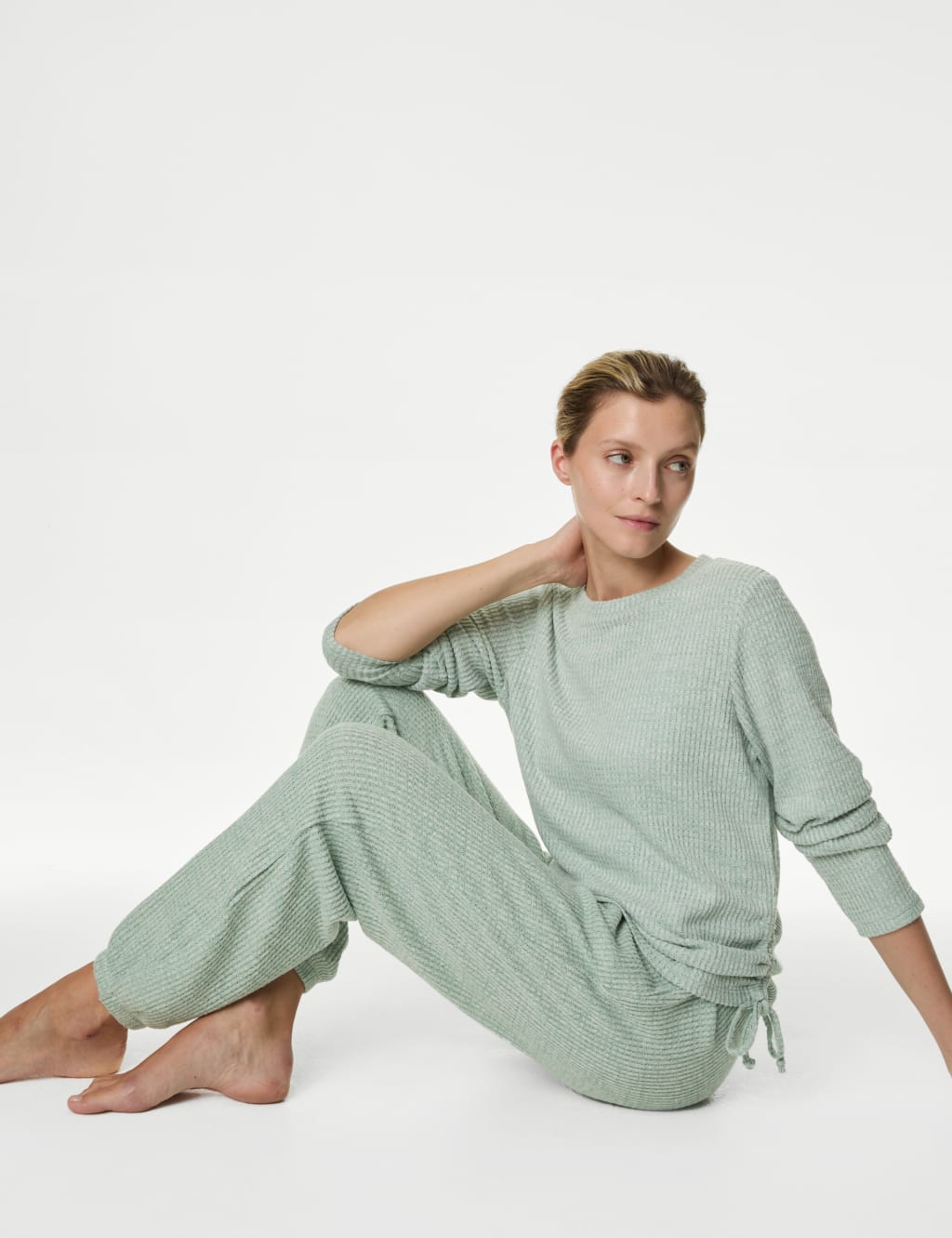 Waffle Pyjama Top M S Collection M S