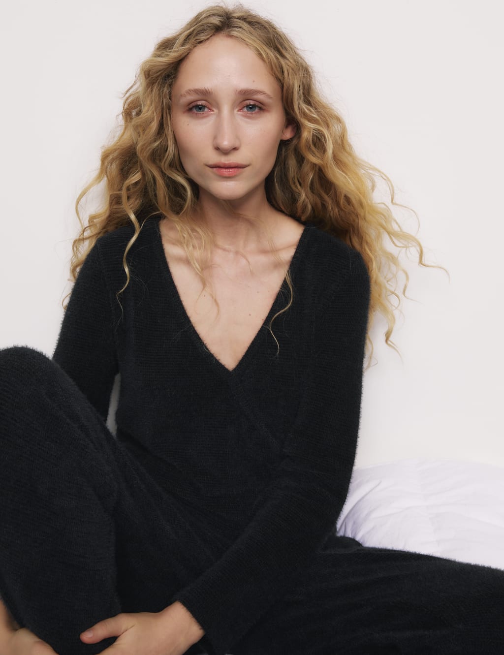 Feather Knit Wrap Pyjama Top Body by M S M S