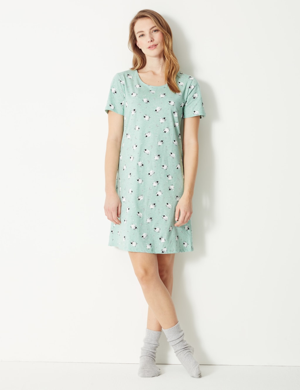 M&s ladies short nightdresses discount