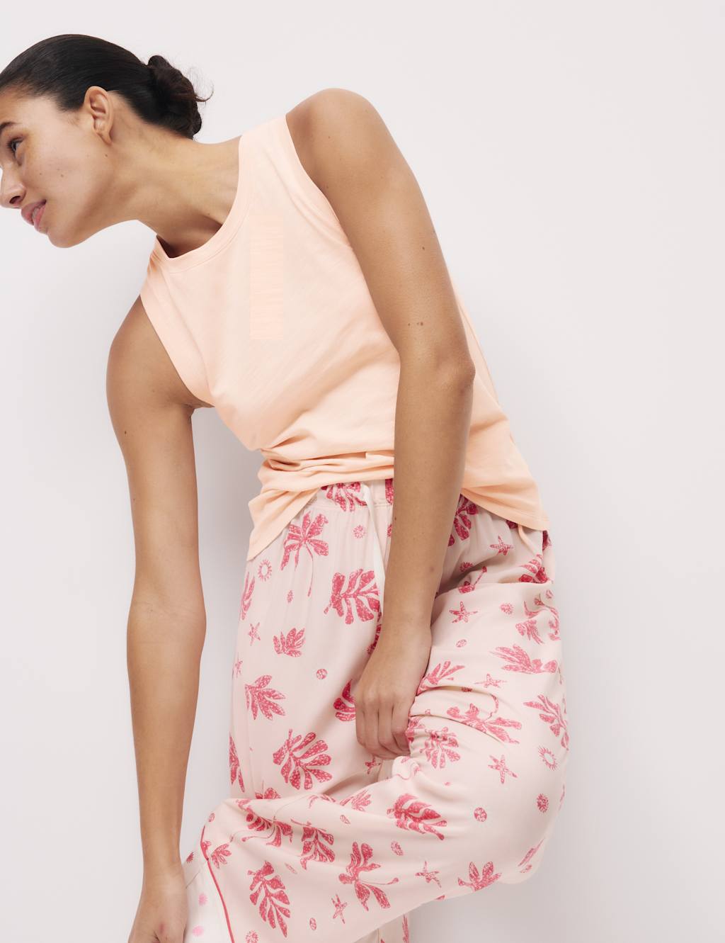 Pure Cotton Cool Comfort™ Pyjama Vest Top 1 of 4