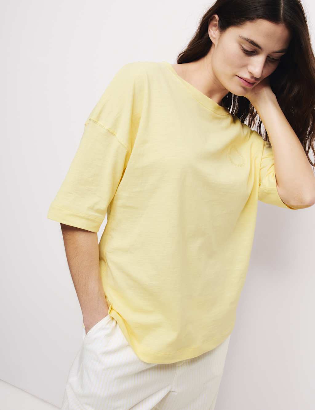 2pk Cool Comfort™ Embroidered Pyjama Tops 4 of 6