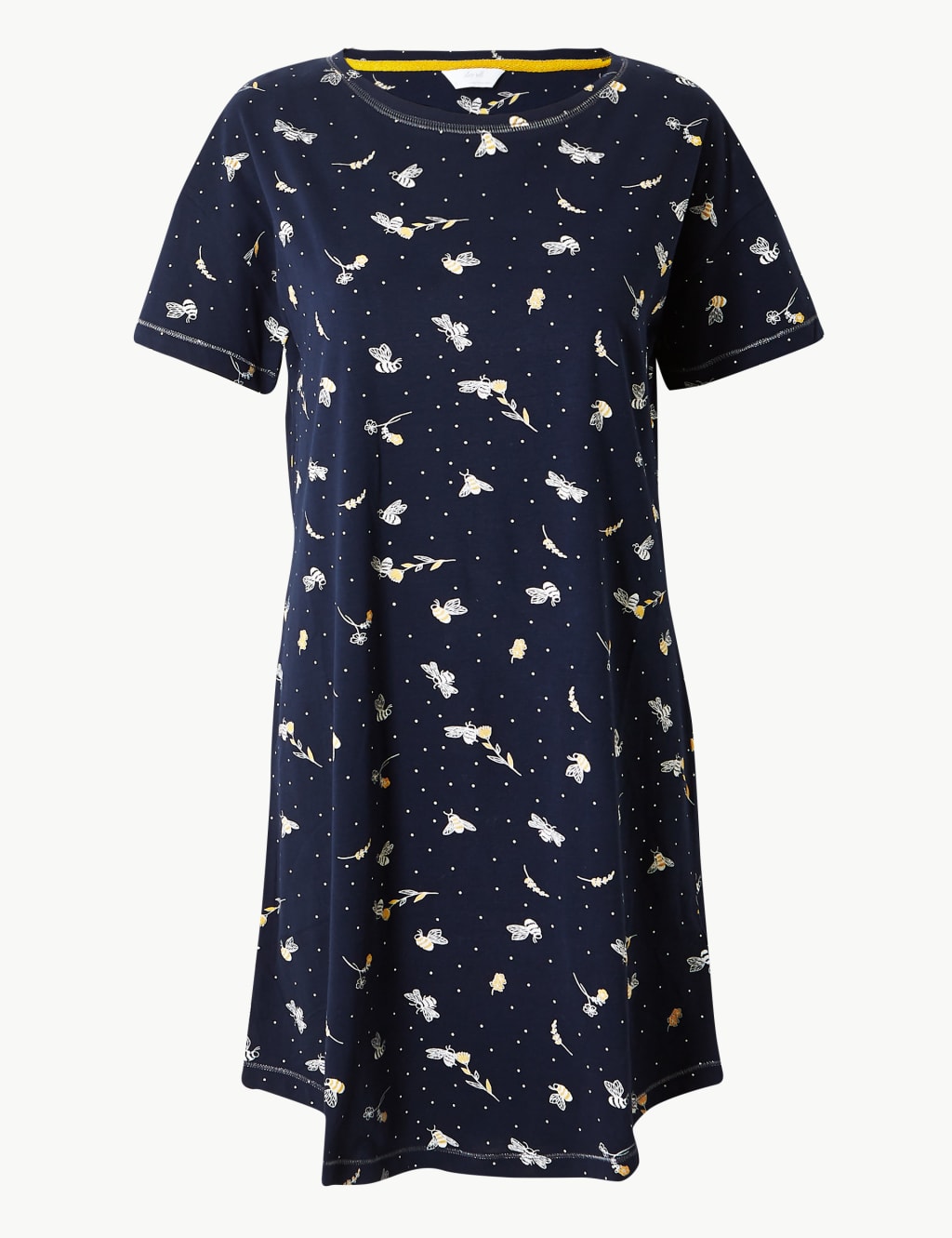 Pure Cotton Bee Short Nightdress 2 of 4