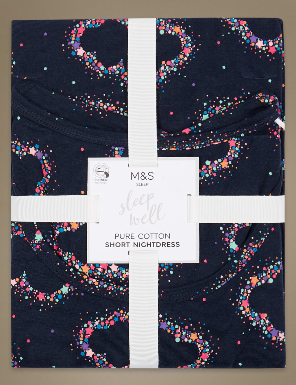 Pure Cotton Cloud Print Short Nightdress 5 of 5