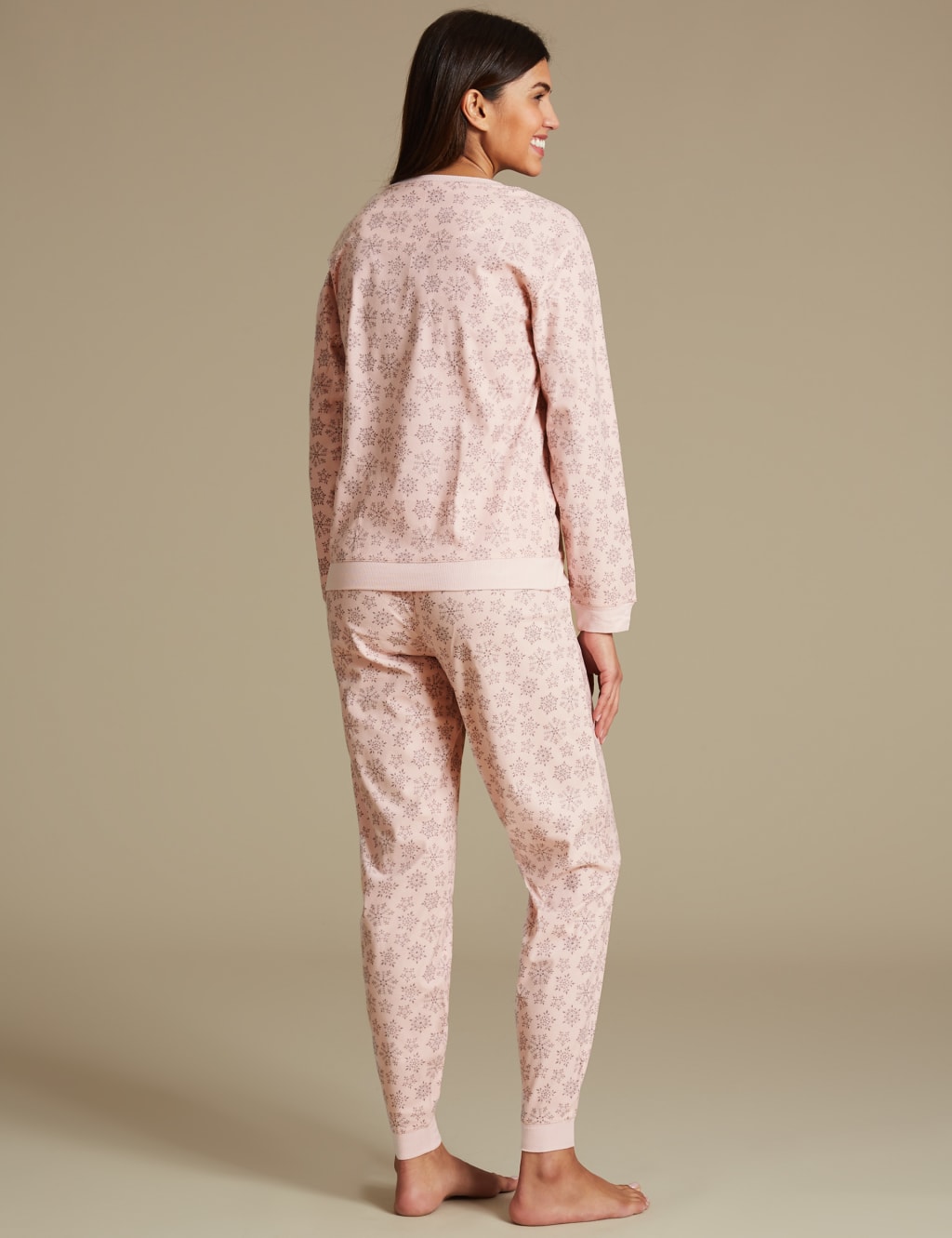 All Over Snowflake Print Long Sleeve Pyjamas 3 of 7