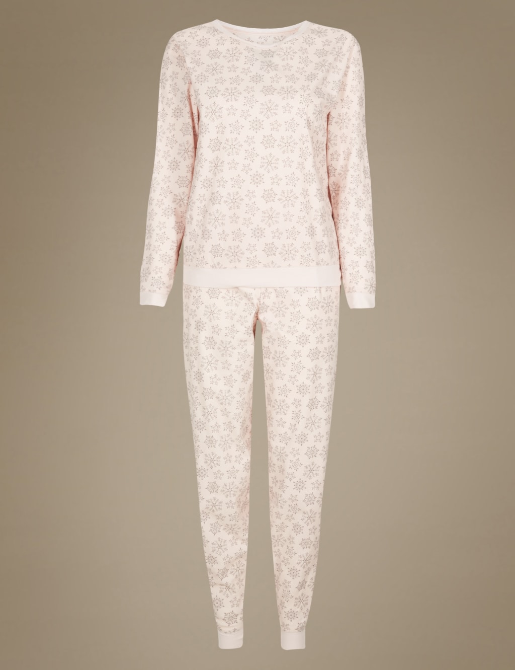 All Over Snowflake Print Long Sleeve Pyjamas 2 of 7