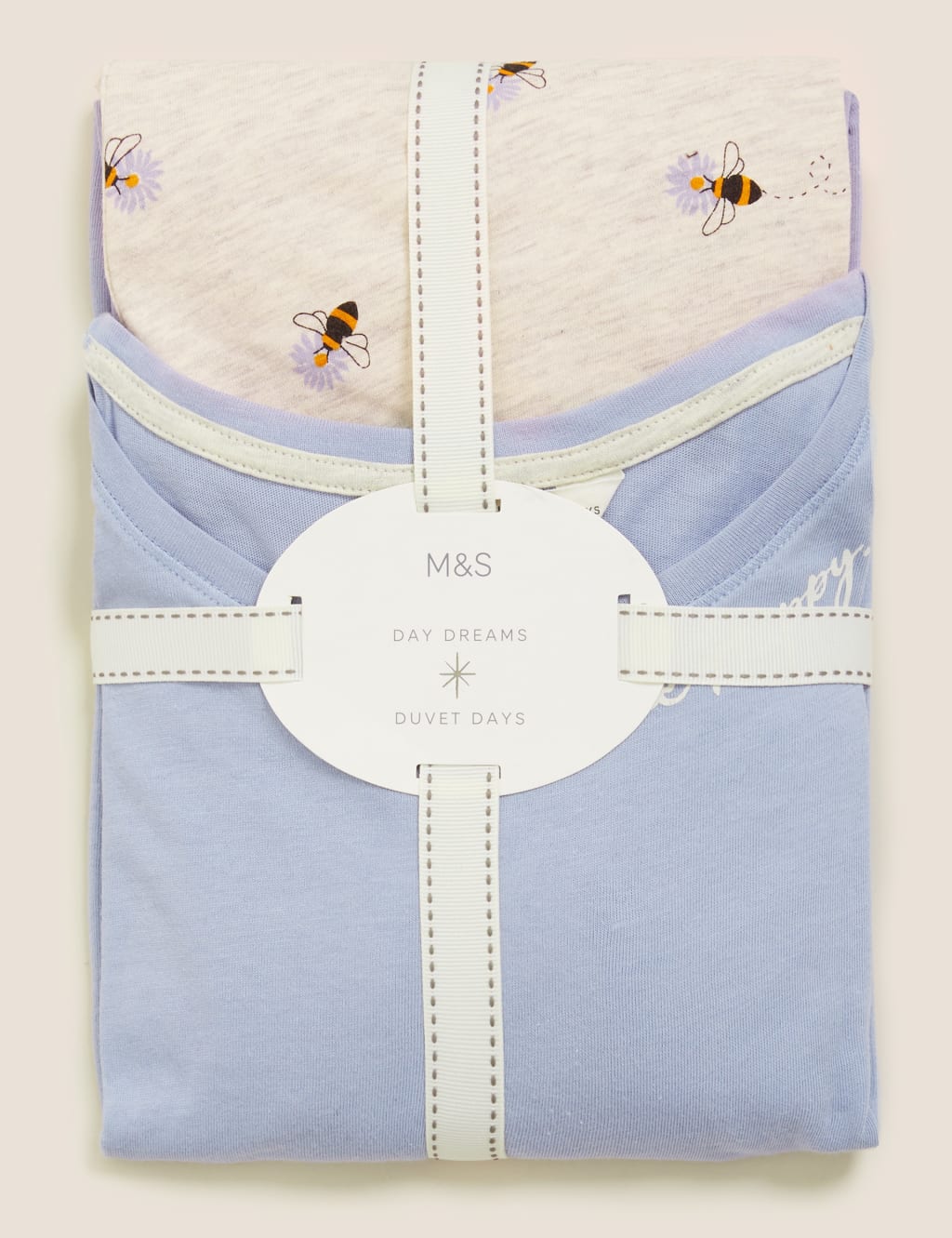 Cotton Bee Happy Slogan Pyjama Set 5 of 5