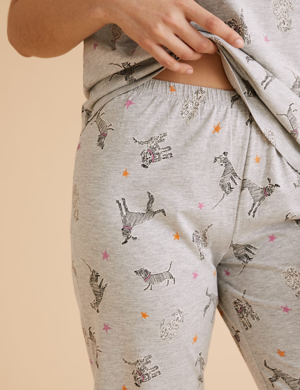 Cotton Rich Dog Print Pyjama Set M S Collection M S