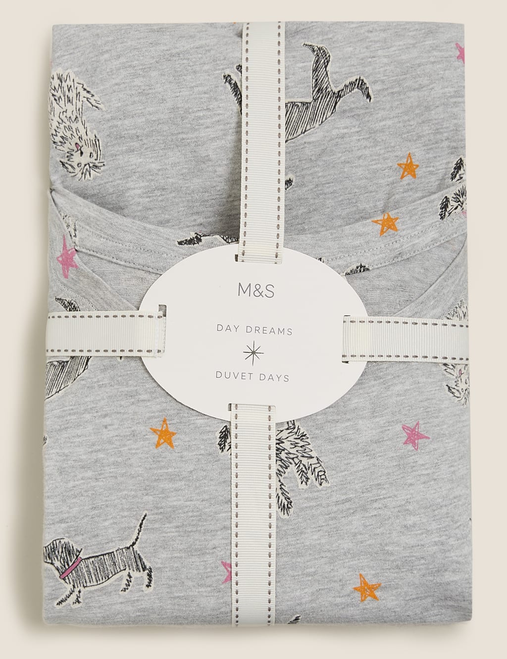 Cotton Rich Dog Print Pyjama Set 7 of 7