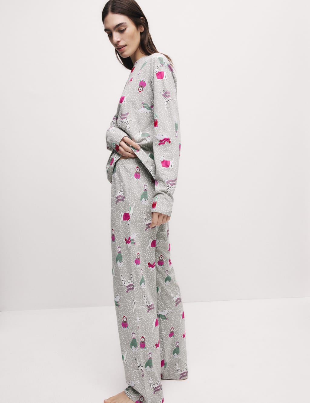 Cotton Rich Print Pyjama Set 3 of 7