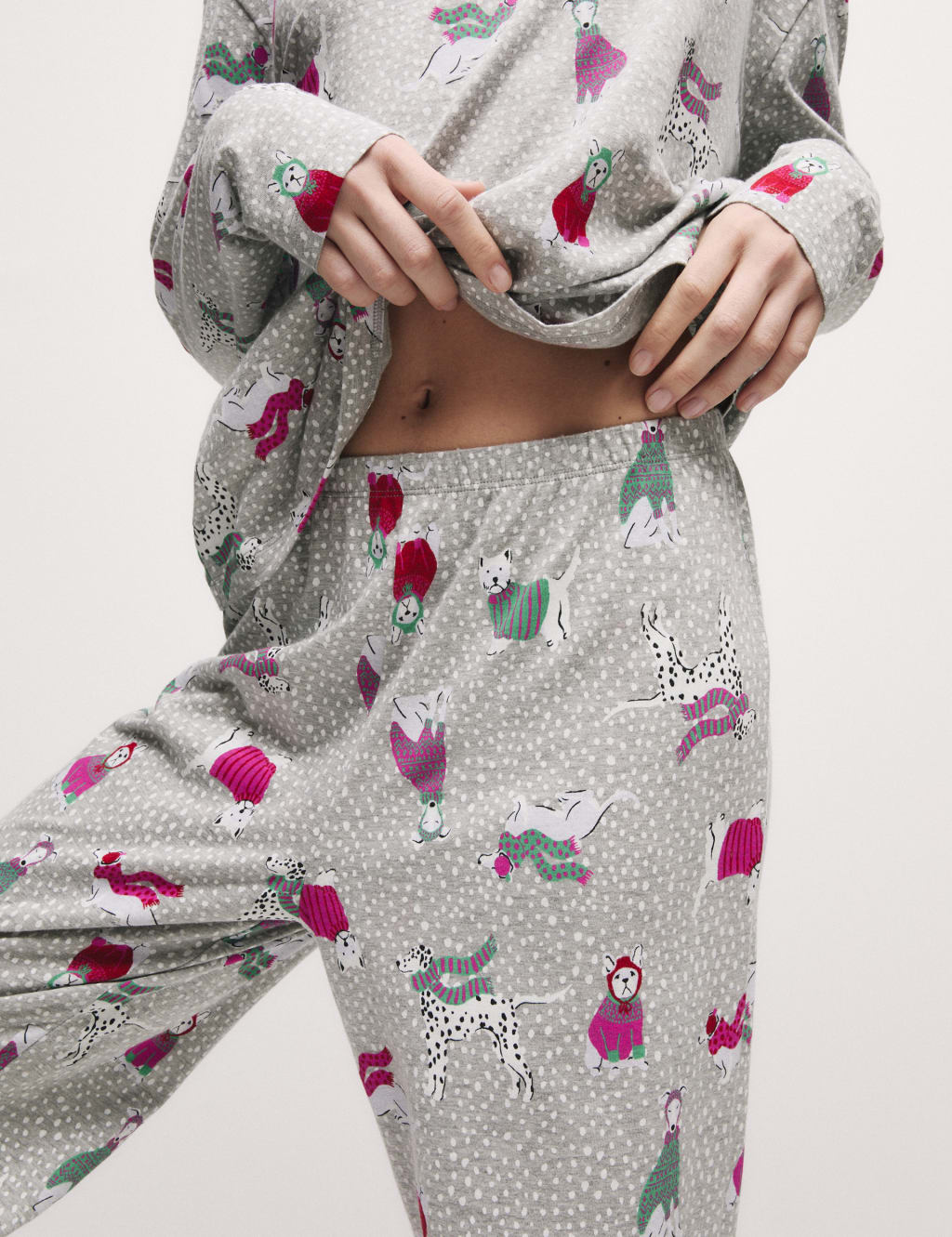 Cotton Rich Print Pyjama Set 4 of 7