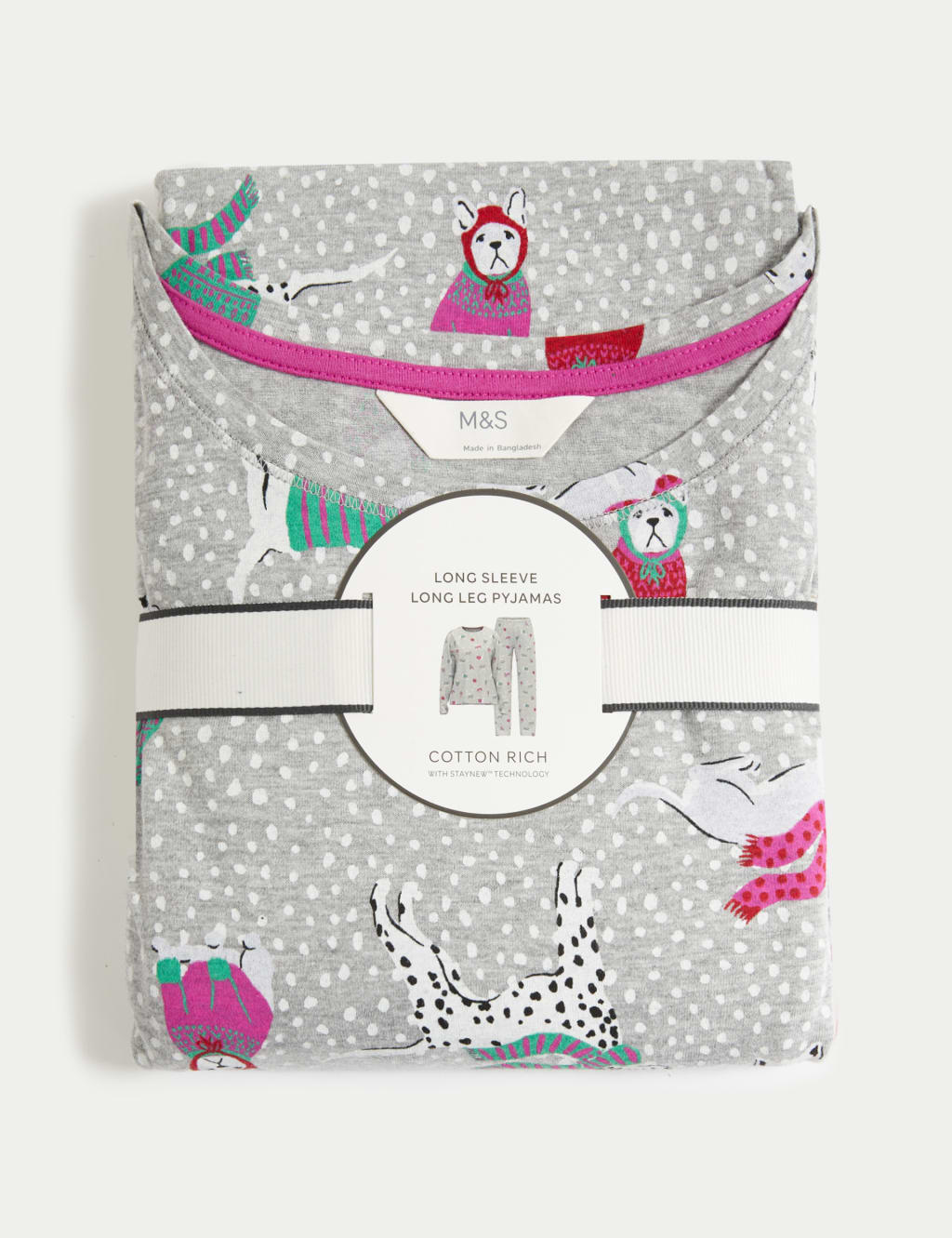 Cotton Rich Print Pyjama Set 7 of 7