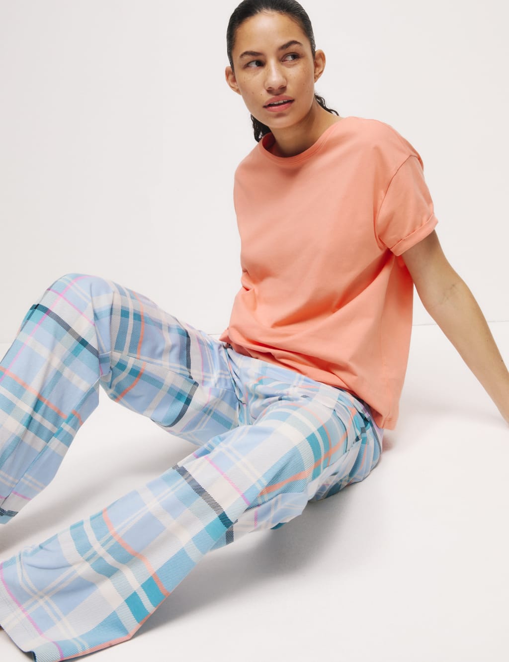 Pure Cotton Printed Pyjama Set 4 of 5