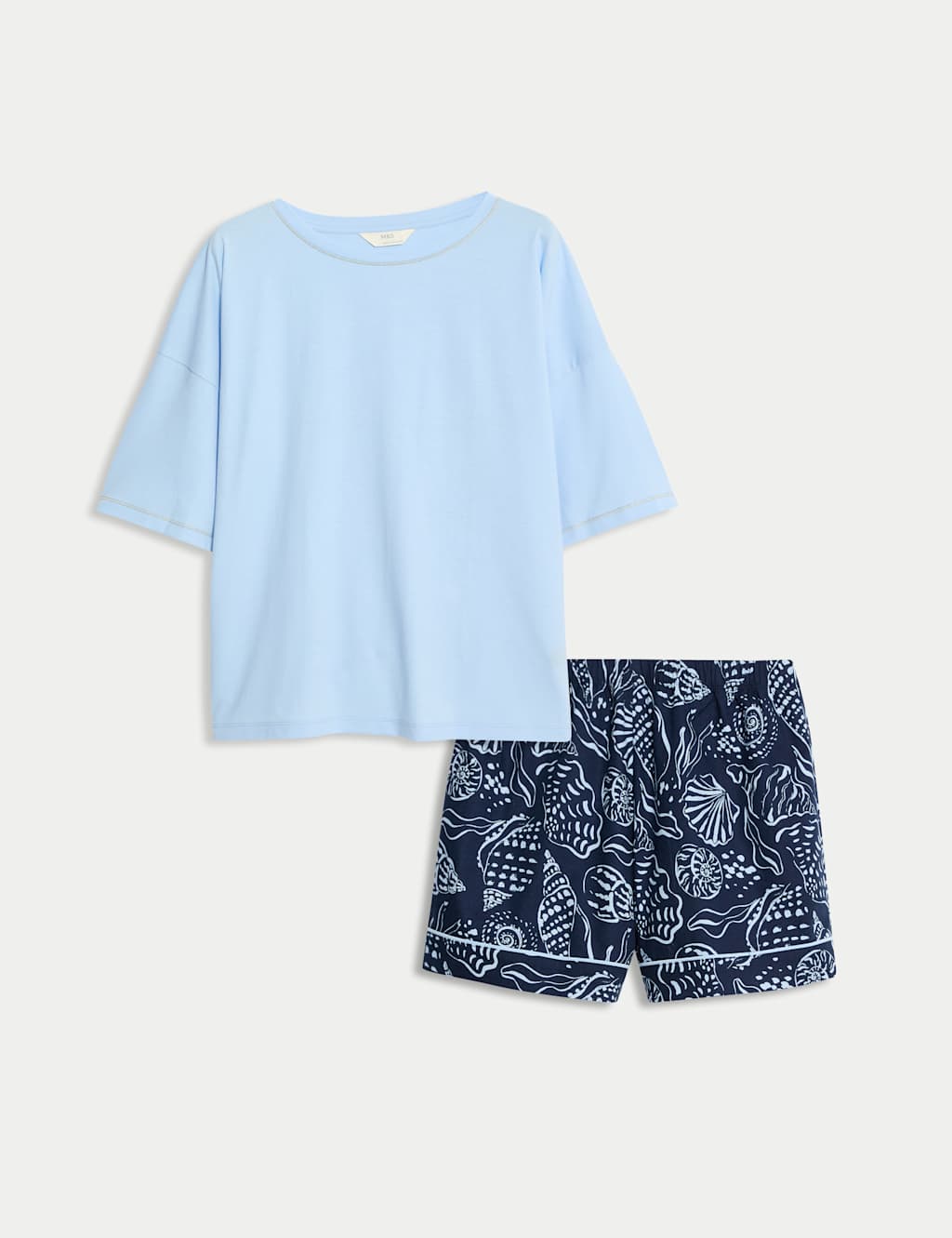 Cotton Rich Printed Shortie Set 2 of 5