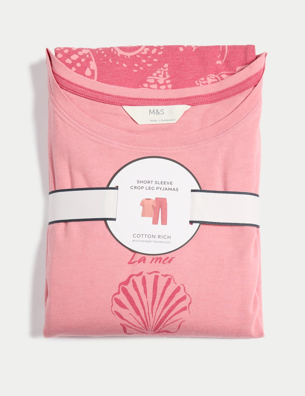 Cotton Rich Printed Cropped Pyjama Set 5 of 5