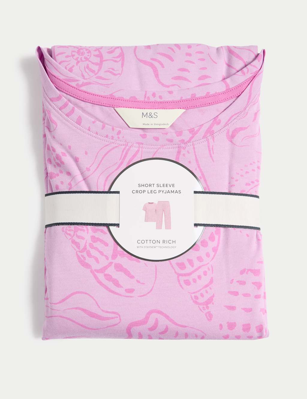 Cotton Rich Printed Cropped Pyjama Set 6 of 6