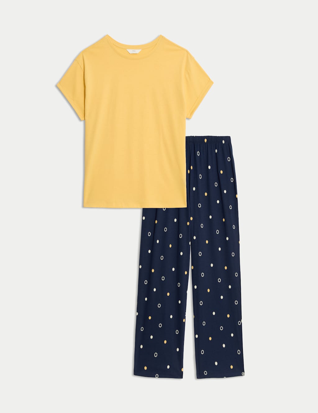 Cotton Rich Printed Cropped Pyjama Set 2 of 4