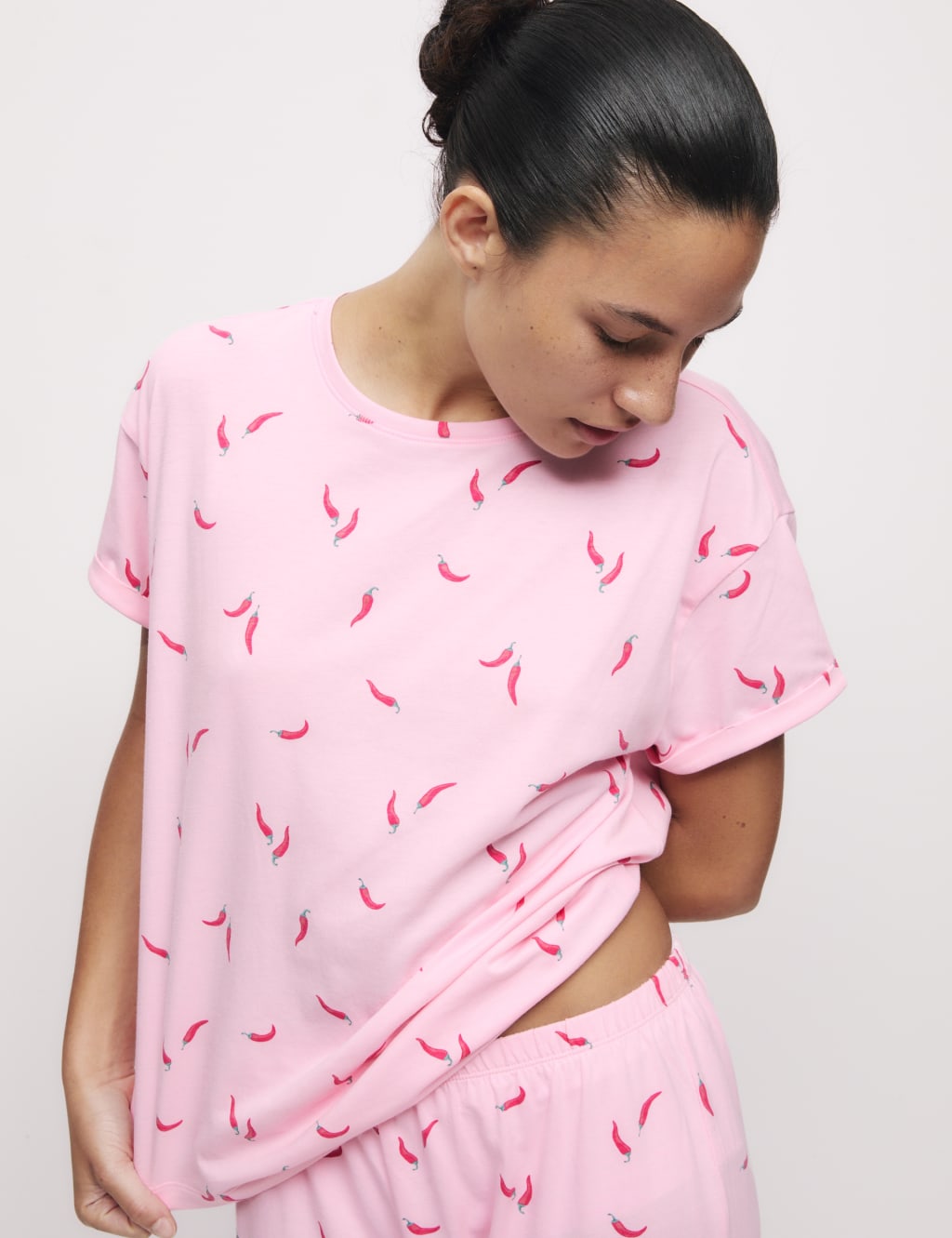 Cotton Rich Printed Cropped Pyjama Set 3 of 6