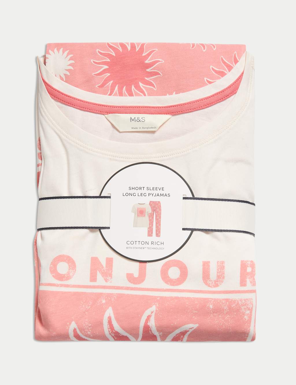 Cotton Rich Leaf Print Pyjama Set 5 of 5