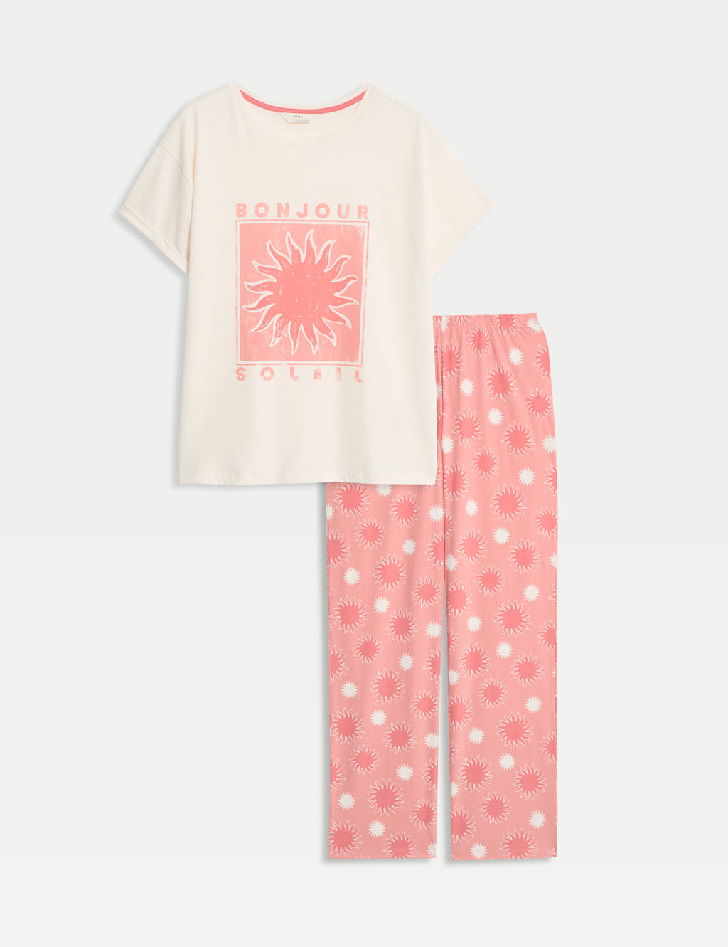 Cotton Rich Leaf Print Pyjama Set 2 of 5