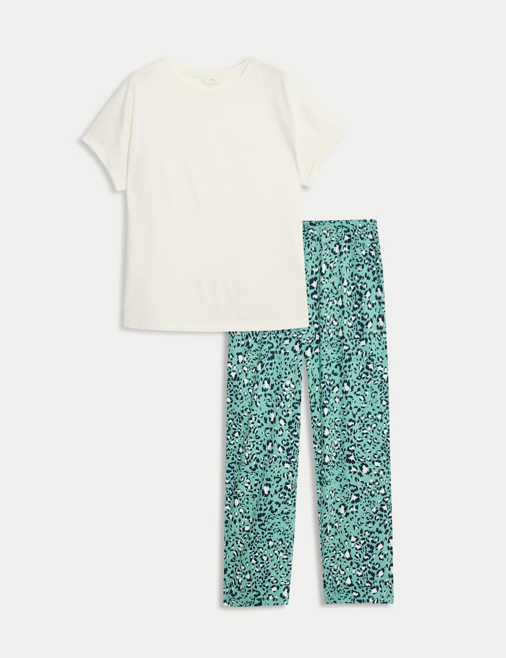 Cotton Rich Leaf Print Pyjama Set 2 of 5