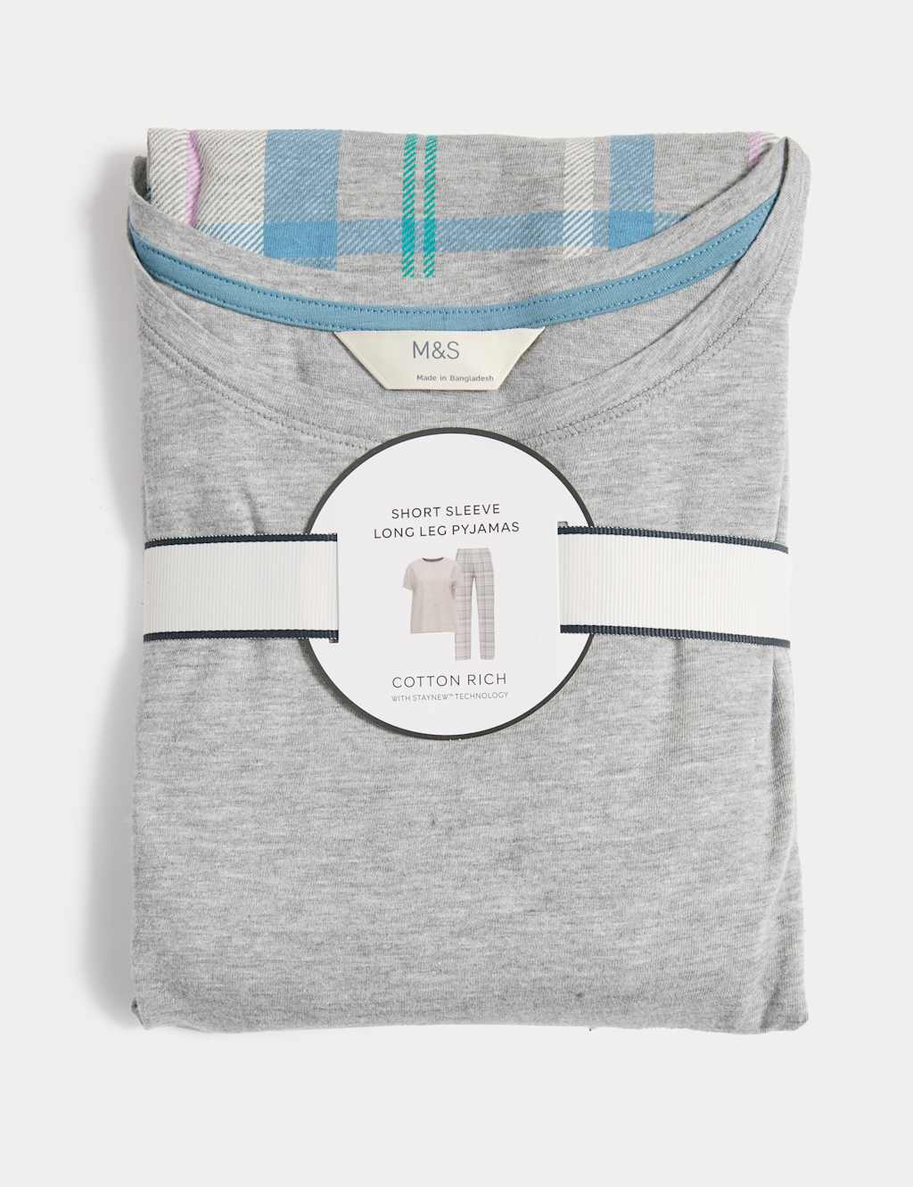 Cotton Rich Leaf Print Pyjama Set 5 of 5