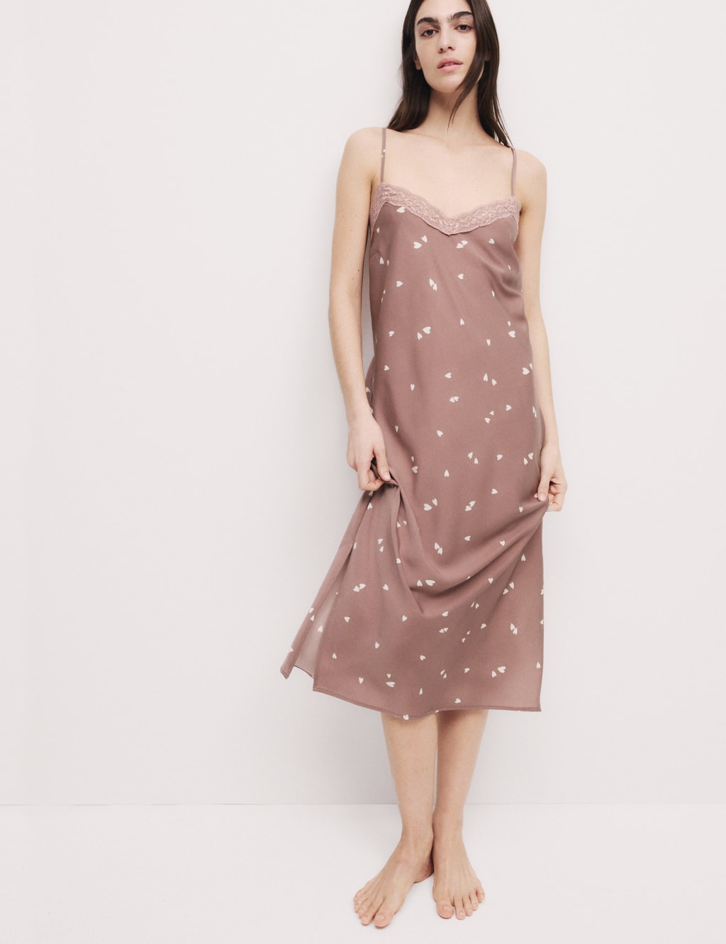 Marks and spencer silk nightdress deals
