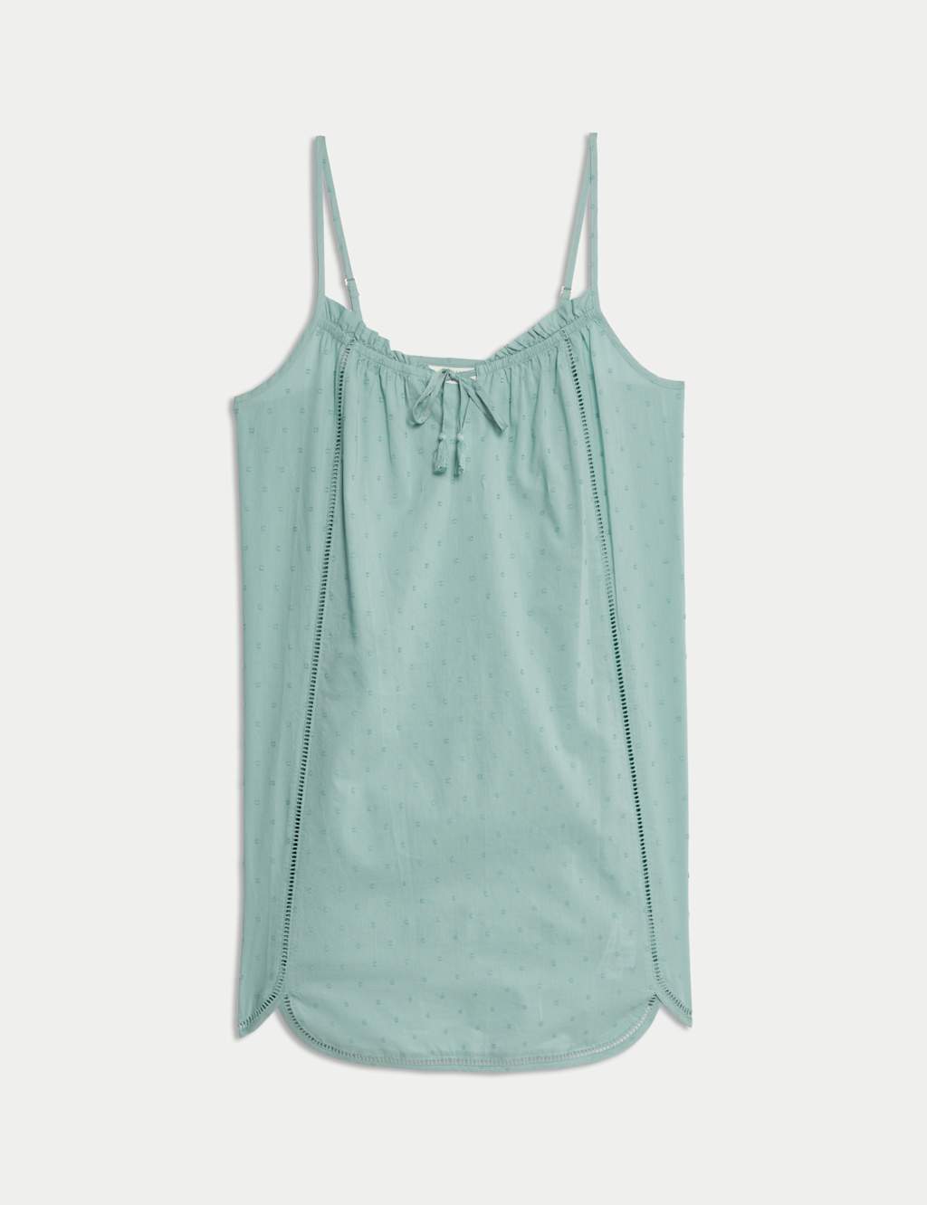 Pure Cotton Dobby Tie Front Chemise 2 of 4