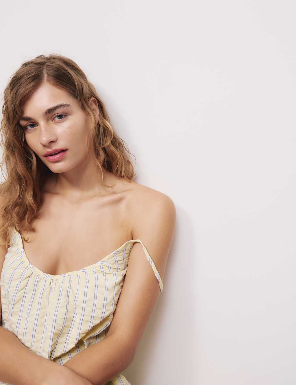 Pure Cotton Seersucker Striped Chemise 4 of 4
