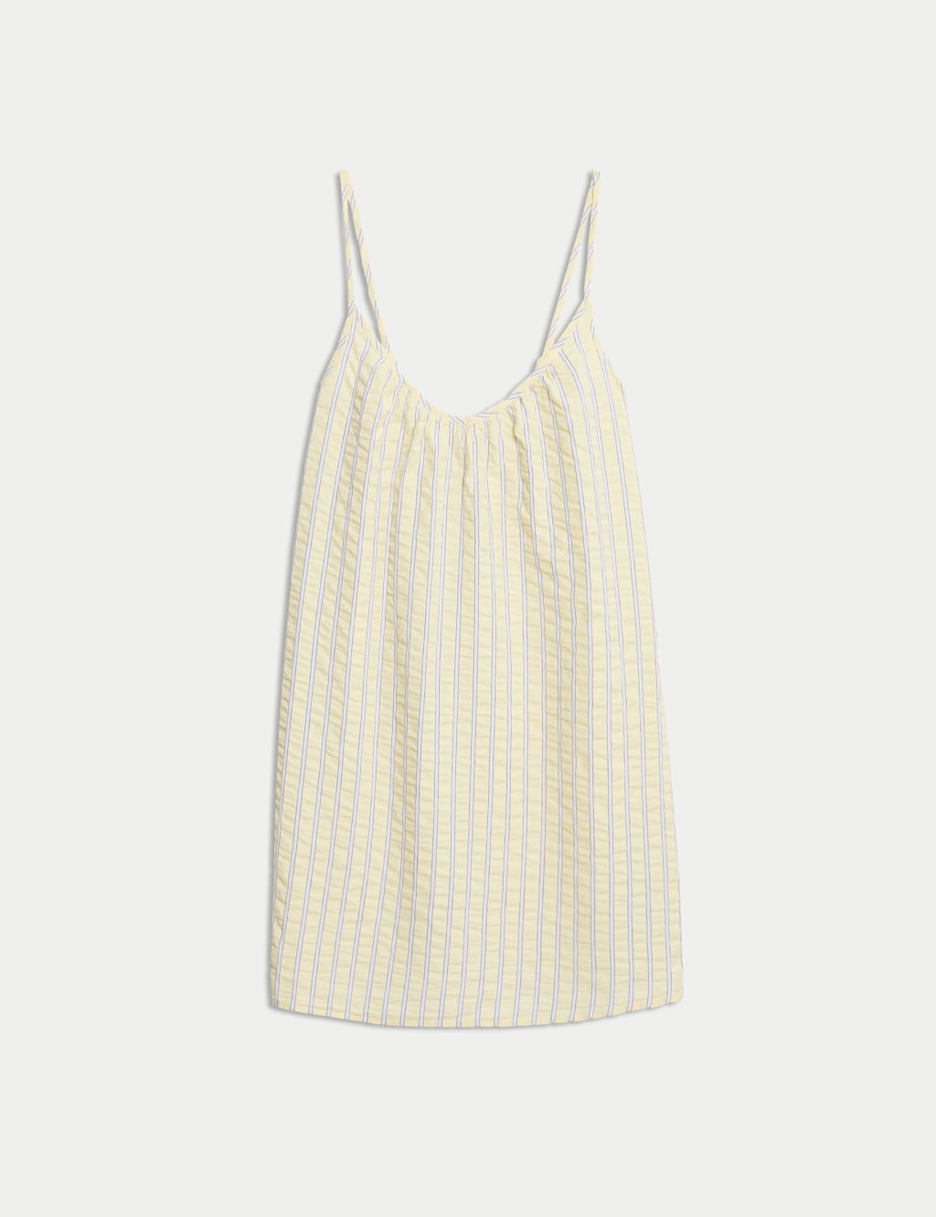 Pure Cotton Seersucker Striped Chemise 2 of 4