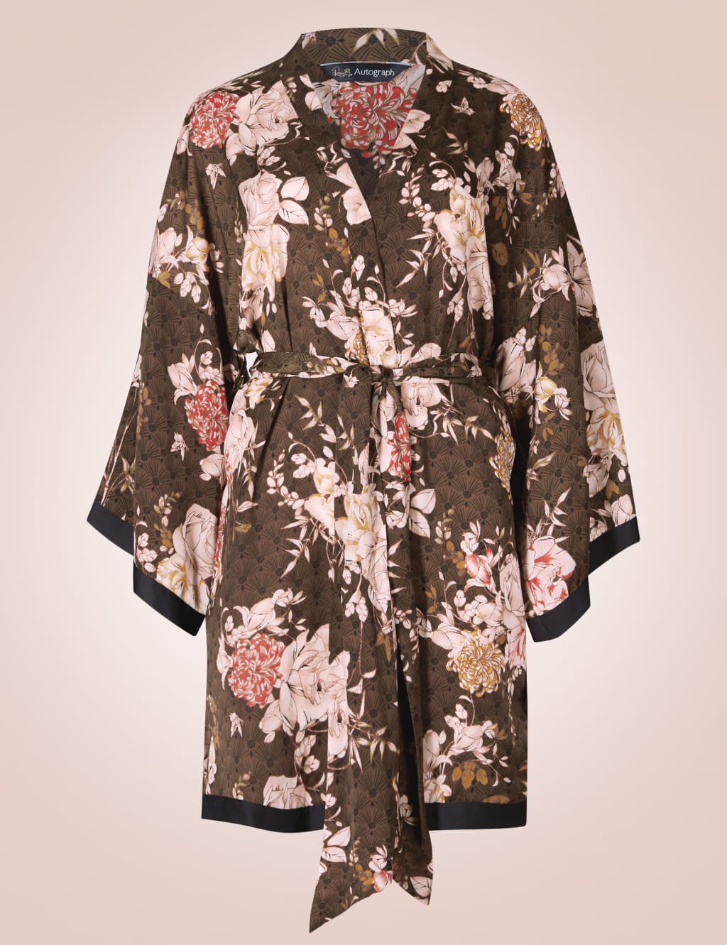Satin Floral Print Dressing Gown Rosie for Autograph M S