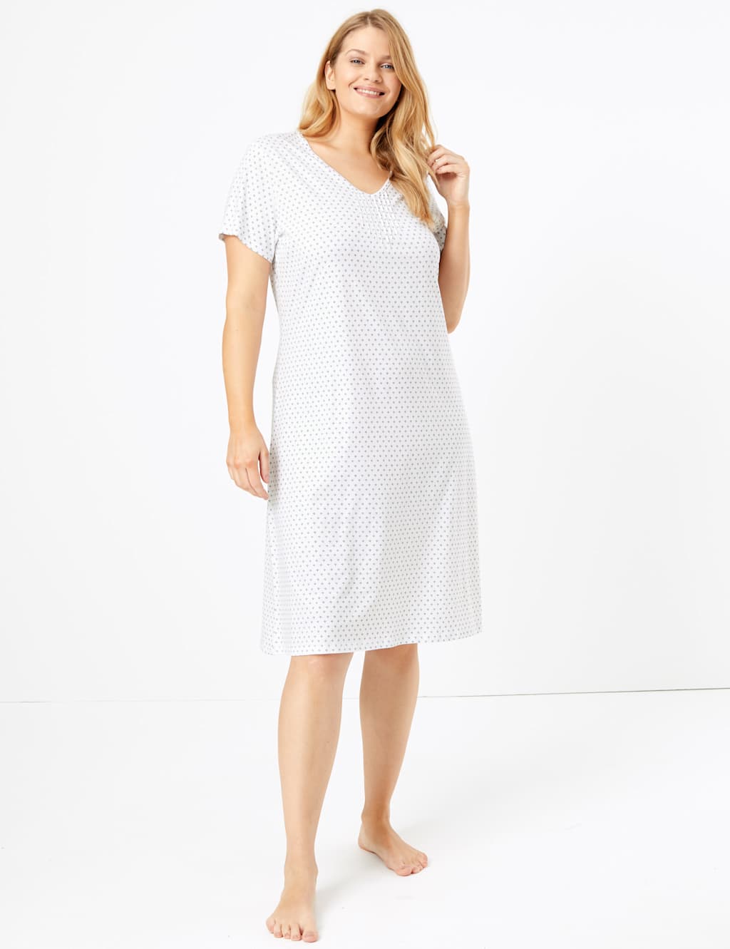 Cool Comfort™ Geometric Print Nightdress 1 of 4