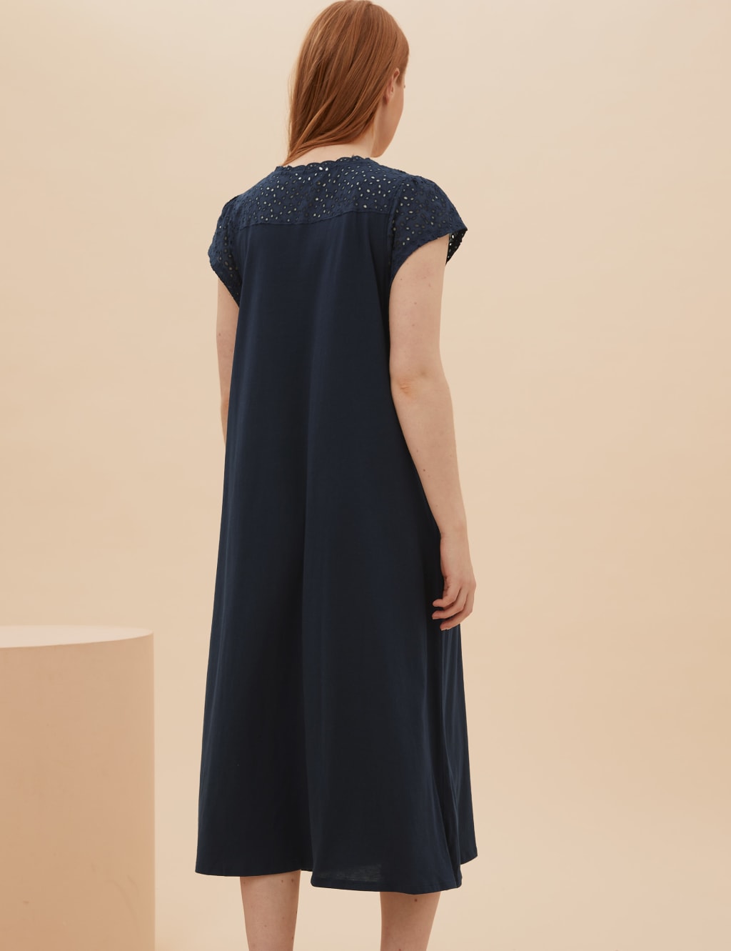 Cotton Broderie Long Nightdress 4 of 4