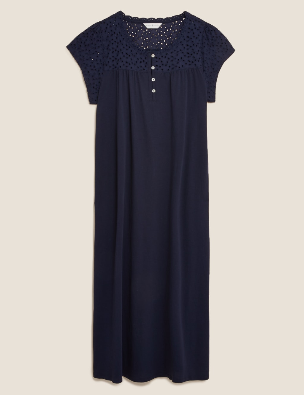 Cotton Broderie Long Nightdress 2 of 4