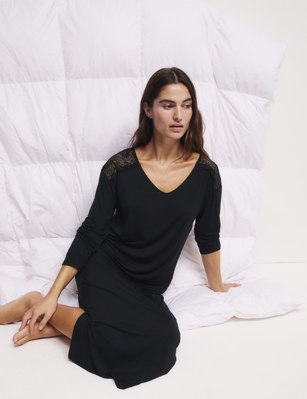 Body Soft™ Lace Trim Nightdress 4 of 5