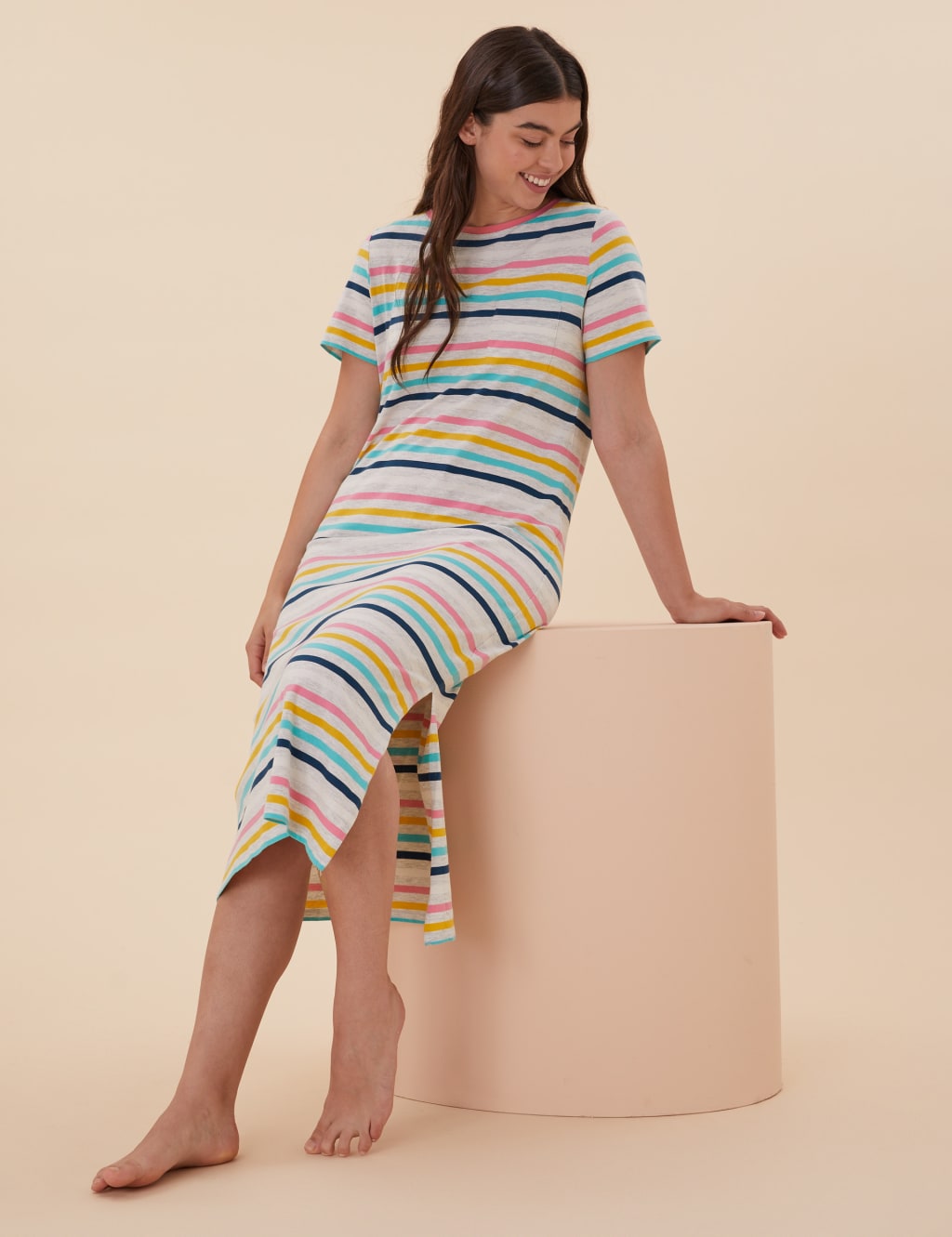 Cotton Rich Long Nightdress 3 of 5