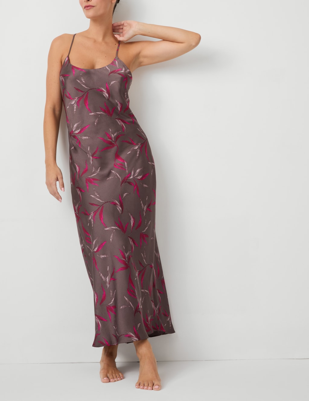 Satin Floral Nightdress Rosie M S