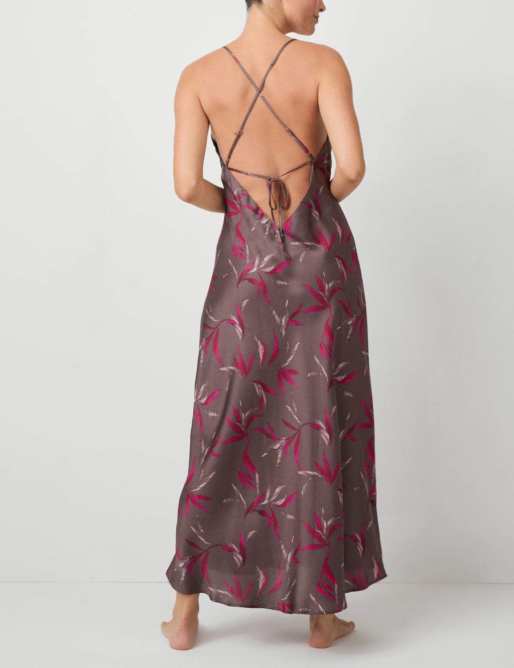 Satin Floral Nightdress Rosie M S