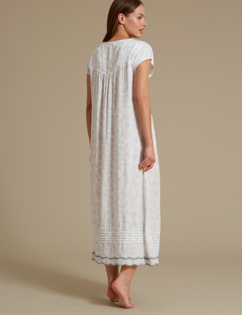 Shadow Print Long Nightdress 3 of 5