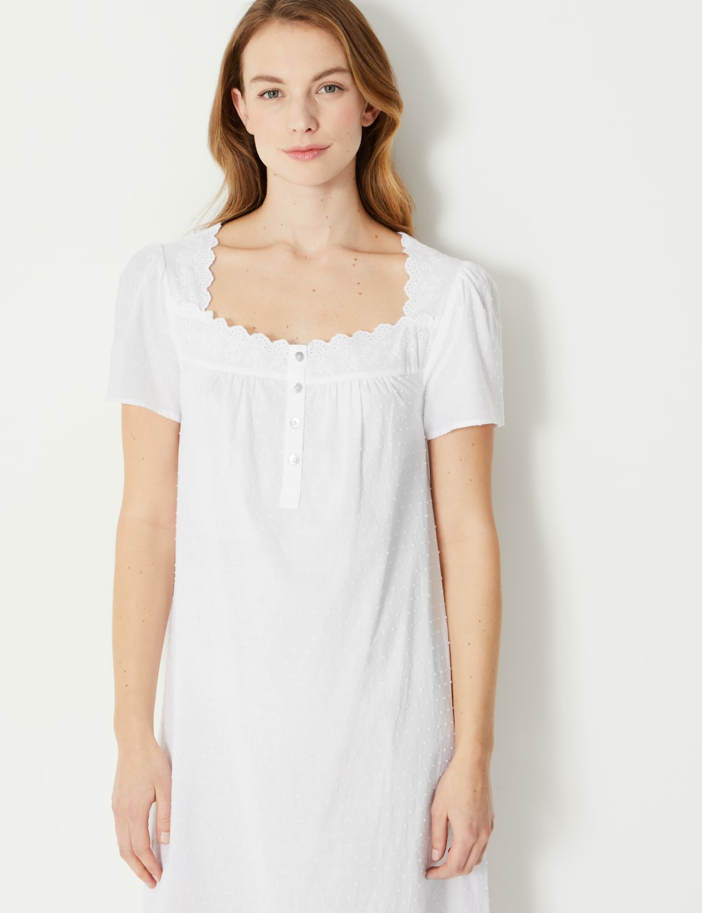 Pure Cotton Dobby Nightdress 3 of 4