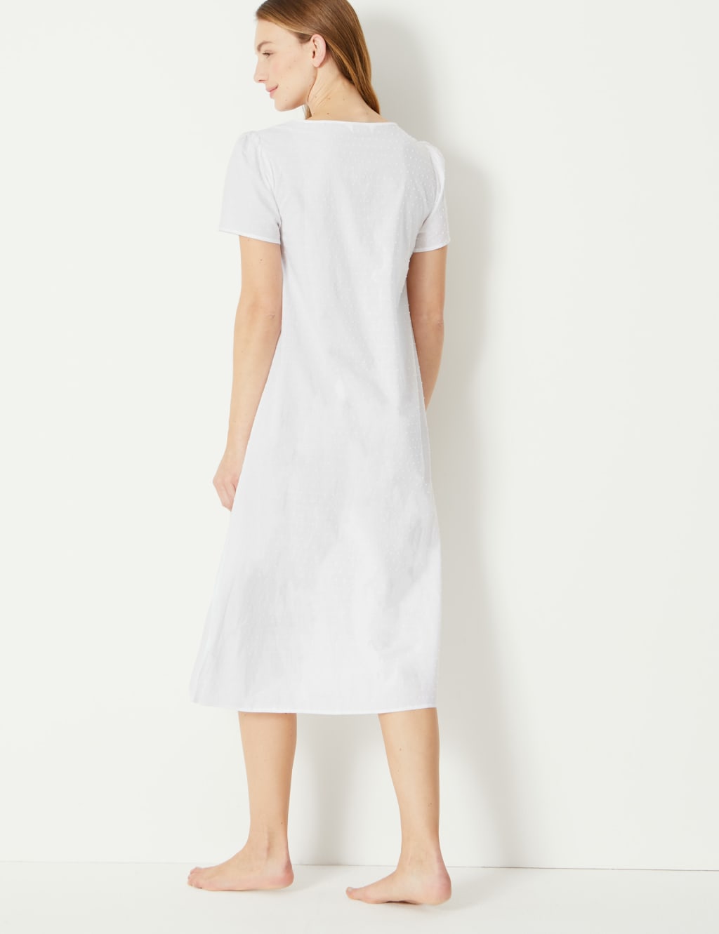 Pure Cotton Dobby Nightdress 4 of 4