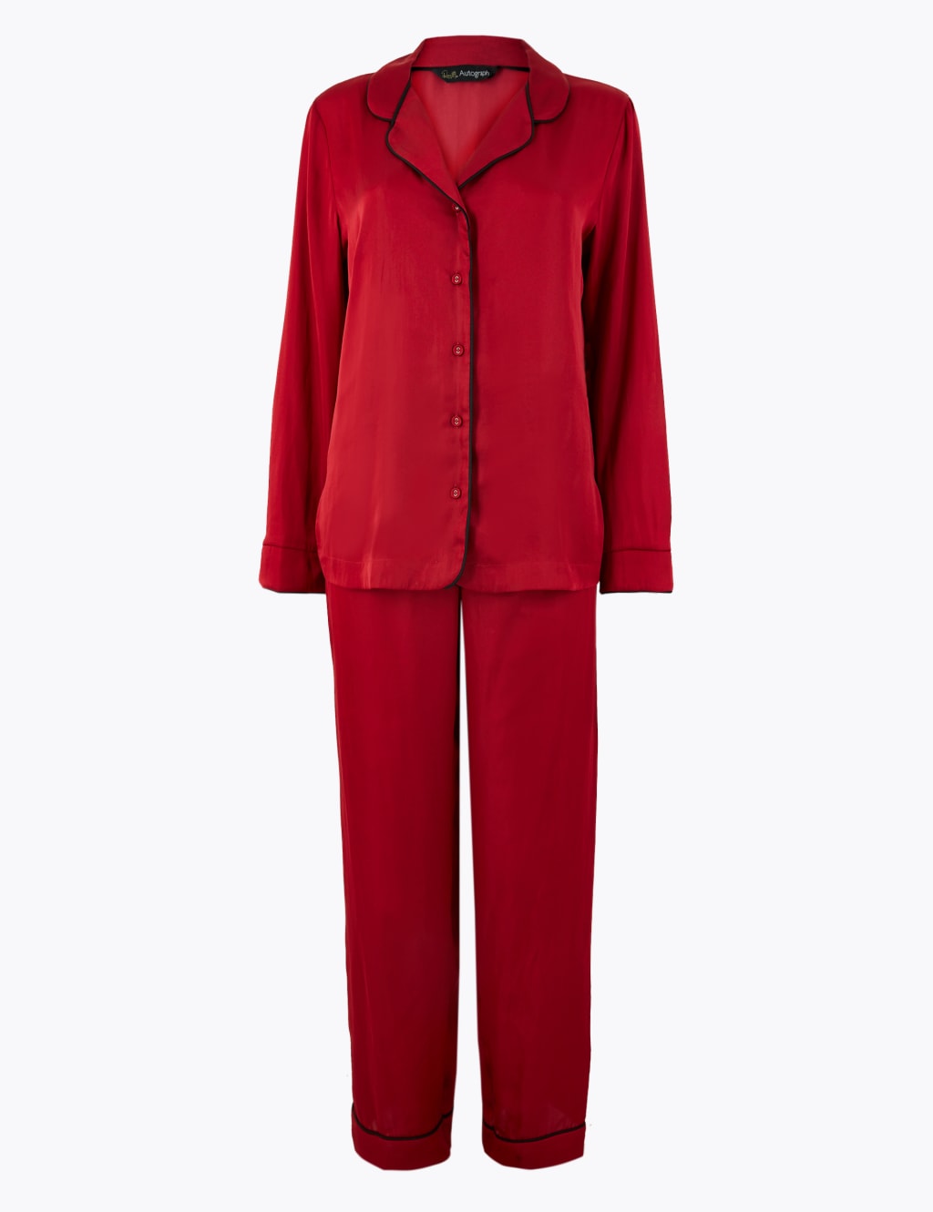 M&s ladies satin pyjamas best sale