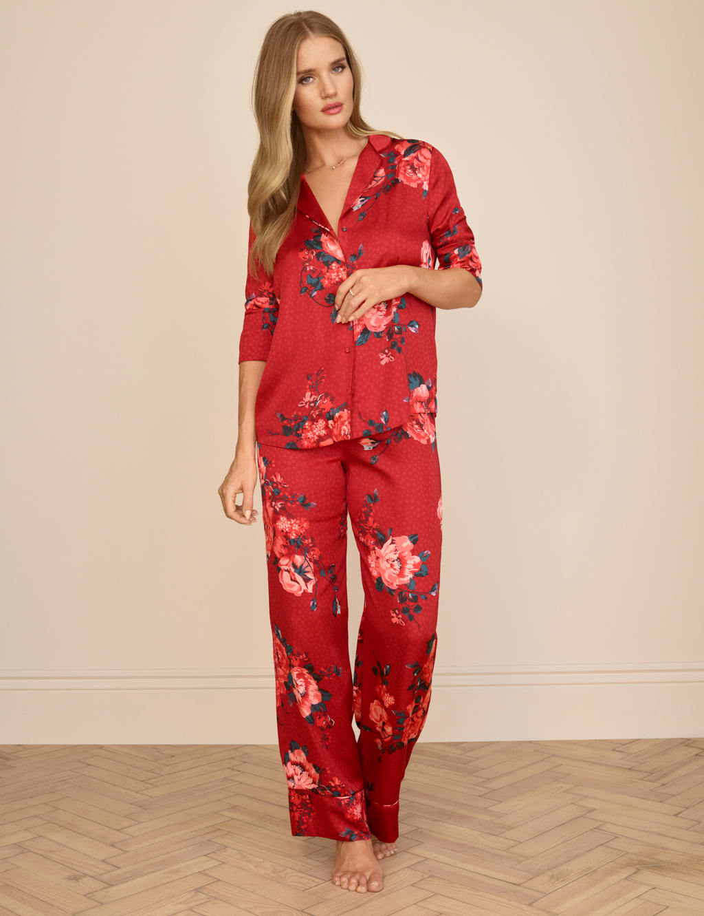 M&s ladies satin nightwear hot sale