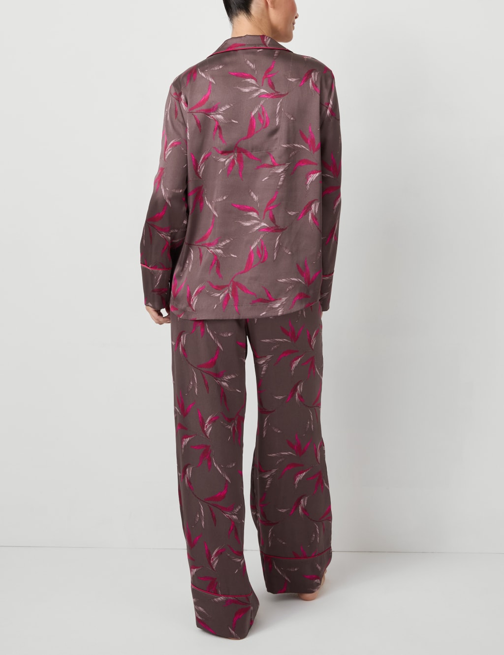 Satin Floral Print Pyjama Set Rosie M S